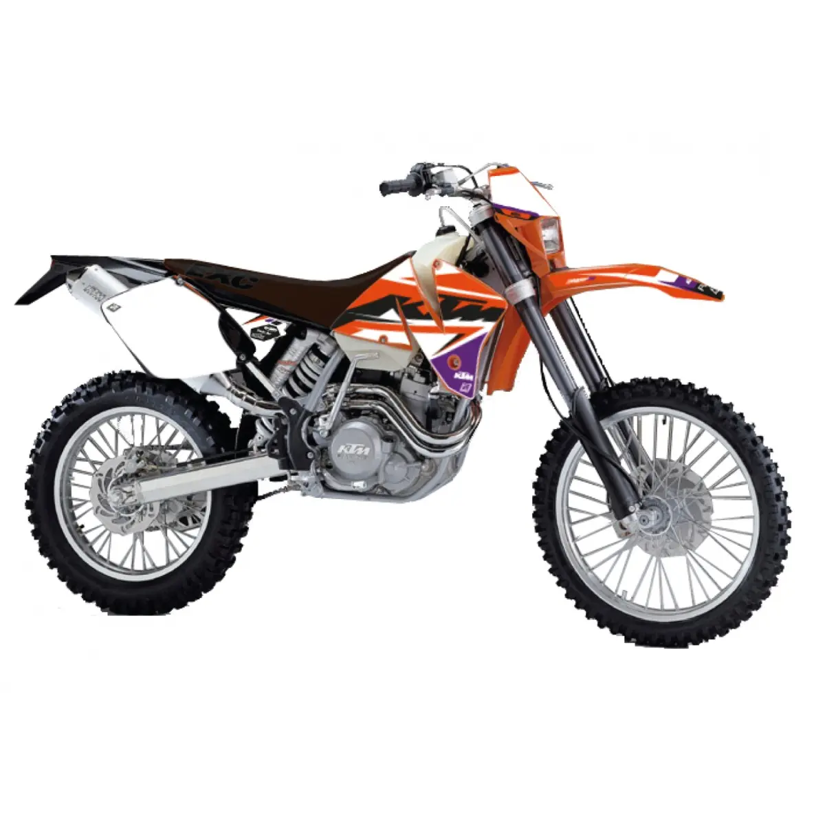 BLACKBIRD sada samolepek (dýhy) KTM EXC 01-02 DREAM 5 barva oranžová černá (BLACKBIRD sada samolepek (dýhy) KTM EXC 01-02 DREAM 5 barva oranžová)