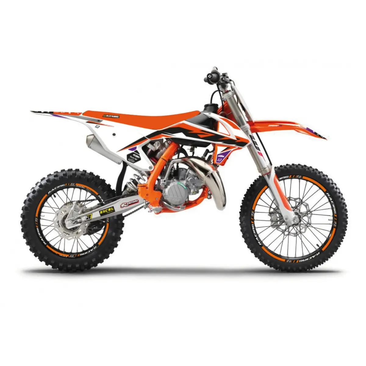 BLACKBIRD sada samolepek (dýhy) KTM SX 85 18-23 DREAM 5 barva oranžová bílá černá (BLACKBIRD sada samolepek (dýhy) KTM SX 85 18-23 DREAM 5 barva)