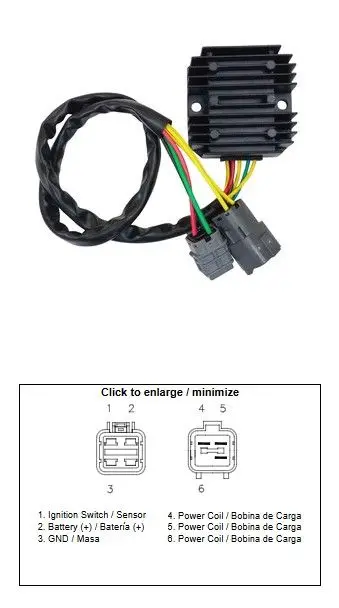 DZE regulátor napětí KAWASAKI KVF 300 BRUTE FORCE 12-18 (21066-Y002) (DZE regulátor napětí KAWASAKI KVF 300 BRUTE FORCE 12-18 (21066-Y002))