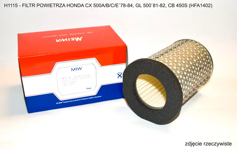 MIW/MEIWA vzduchový filtr HONDA CX 500A/B/C/E 78-84, GL 500 81-82, CB 450S (MIW/MEIWA vzduchový filtr HONDA CX 500A/B/C/E 78-84, GL 500 81-82, CB)