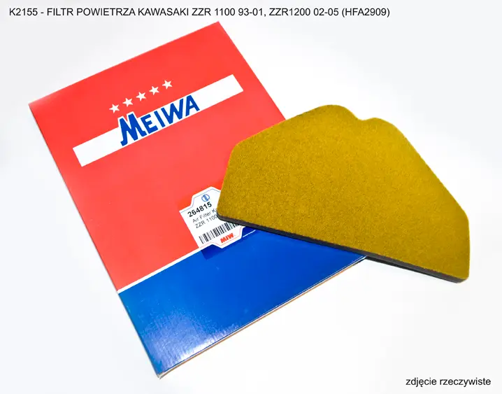 MIW/MEIWA vzduchový filtr KAWASAKI ZZR 1100 93-01, ZZR1200 02-05 (HFA2909) (MIW/MEIWA vzduchový filtr KAWASAKI ZZR 1100 93-01, ZZR1200 02-05)