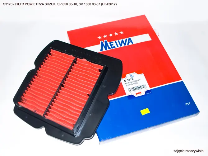 MIW/MEIWA vzduchový filtr SUZUKI SV 650 03-10, SV 1000 03-07 (HFA3612) (MIW/MEIWA vzduchový filtr SUZUKI SV 650 03-10, SV 1000 03-07 (HFA3612))