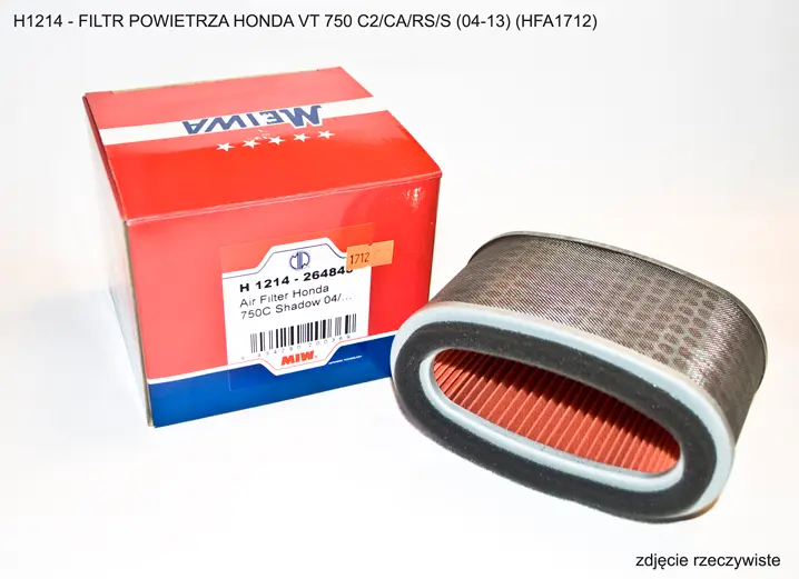 MIW (MEIWA) vzduchový filtr HONDA VT 750 C2/CA/RS/S 04-20 (HFA1712) (OEM:17213-MEG-000) (MIW (MEIWA) vzduchový filtr HONDA VT 750 C2/CA/RS/S 04-20)