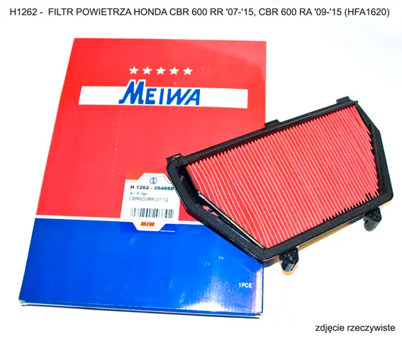 MIW (MEIWA) vzduchový filtr HONDA CBR 600 RR 07-15, CBR 600 RA 09-15 (HFA1620) (MIW (MEIWA) vzduchový filtr HONDA CBR 600 RR 07-15, CBR 600 RA 09-15)