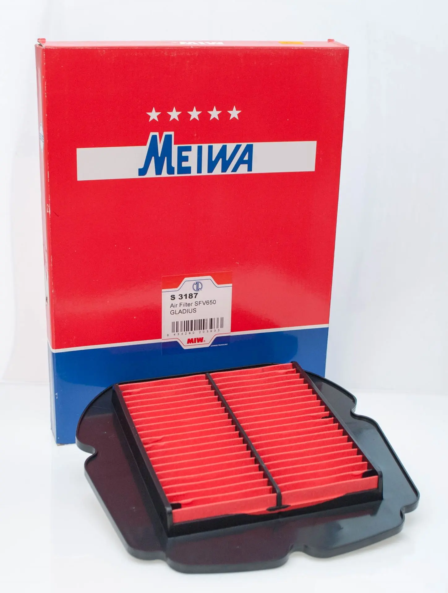 MIW/MEIWA vzduchový filtr SUZUKI SFV 650 GLADIUS 09-14 (HFA3618) (MIW/MEIWA vzduchový filtr SUZUKI SFV 650 GLADIUS 09-14 (HFA3618))