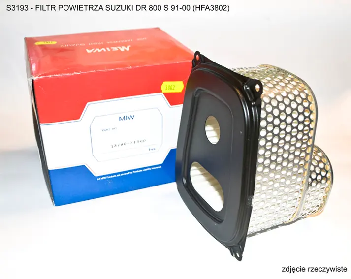 MIW/MEIWA vzduchový filtr SUZUKI DR 800 S 91-00 (HFA3802) ( )