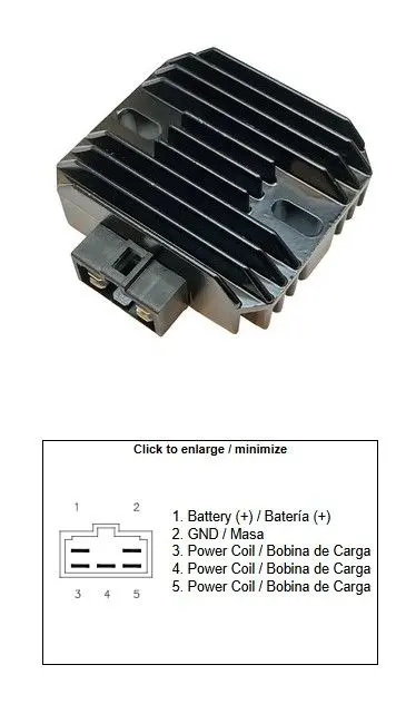 DZE regulátor napětí BENELLI BN 125; IMPERIAL 400; KEEWAY 125 KRK (299064540000) (DZE regulátor napětí BENELLI BN 125; IMPERIAL 400; KEEWAY 125 KRK)