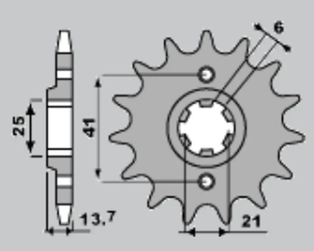 CHT řetězové kolo přední 268 15 HONDA VF 500F 84-87 (JTF286.15) (CHT řetězové kolo přední 268 15 HONDA VF 500F 84-87 (JTF286.15))