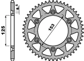 PBR zadní řetězové kolo 289 50 C45 HONDA CR/CRF '83-'25 (JTR 210.50) (řetěz 520) ( )