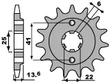PBR řetězové kolo přední 293 15 18NC HONDA XL 600V TRANSALP (87-88) (JTF293.15) (MADE IN ITALY) ( )