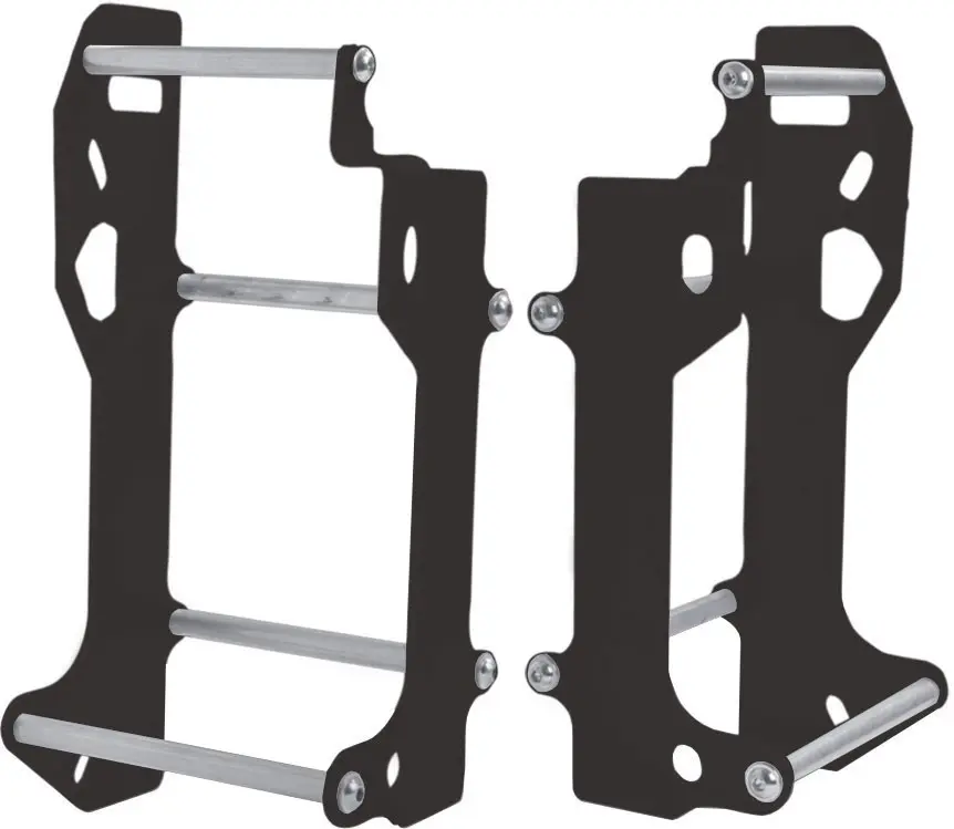 CROSSPRO hliníkový kryt chladiče model LIGHT: KTM SX/SXF/XC 15, EXCF 250 12-16, HUSQVARNA TC/TE/FC 14-16 barva černá anodizovaný ( )