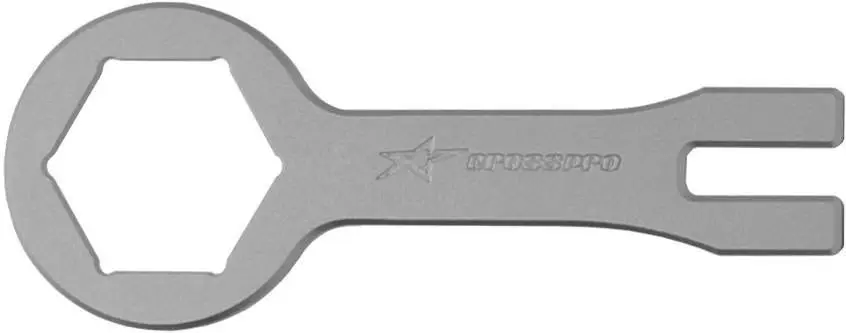 CROSSPRO klíč na zátky/matice tlumičů SHOWA/KAYABA/OHLINS 50mm HONDA/KAWASAKI/SUZUKI barva stříbrná (CROSSPRO klíč na zátky/matice tlumičů)