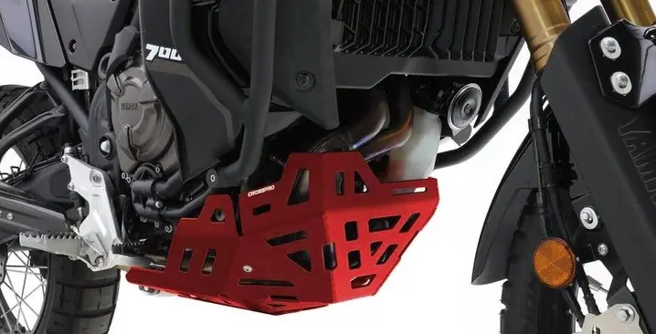 CROSSPRO kryt motoru hliníkový YAMAHA XTZ 690 TENERE 700 21-24 barva červená (EURO 5) (CROSSPRO kryt motoru hliníkový YAMAHA XTZ 690 TENERE 700 21-24)