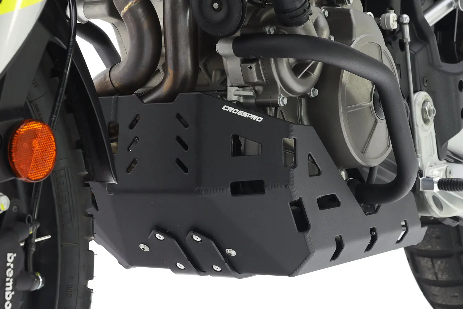 CROSSPRO kryt motoru hliníkový APRILIA TUAREG 660 22- barva černá MAT ( )