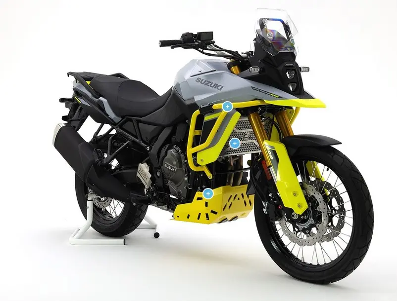 CROSSPRO hliníkový kryt motoru SUZUKI V-STROM 800 / 800 DE 23-24 barva černá texturovaná ( )