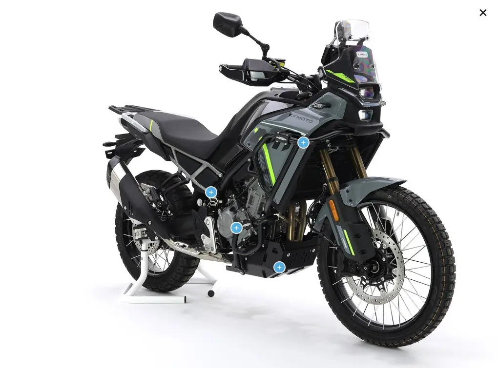CROSSPRO hliníkové horní kryty motoru a chladiče CF MOTO MT 450 '24- barva černá MAT (CROSSPRO hliníkové horní kryty motoru a chladiče CF MOTO MT 450)