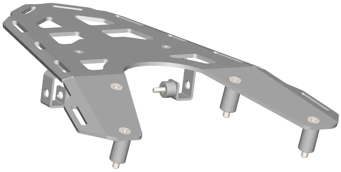 CROSSPRO zadní nosič GASGAS ES 700 22-24, SM 700 22-24, KTM 690 ENDURO R , SMC R 20-25 barva černá (CROSSPRO zadní nosič GASGAS ES 700 22-24, SM 700)