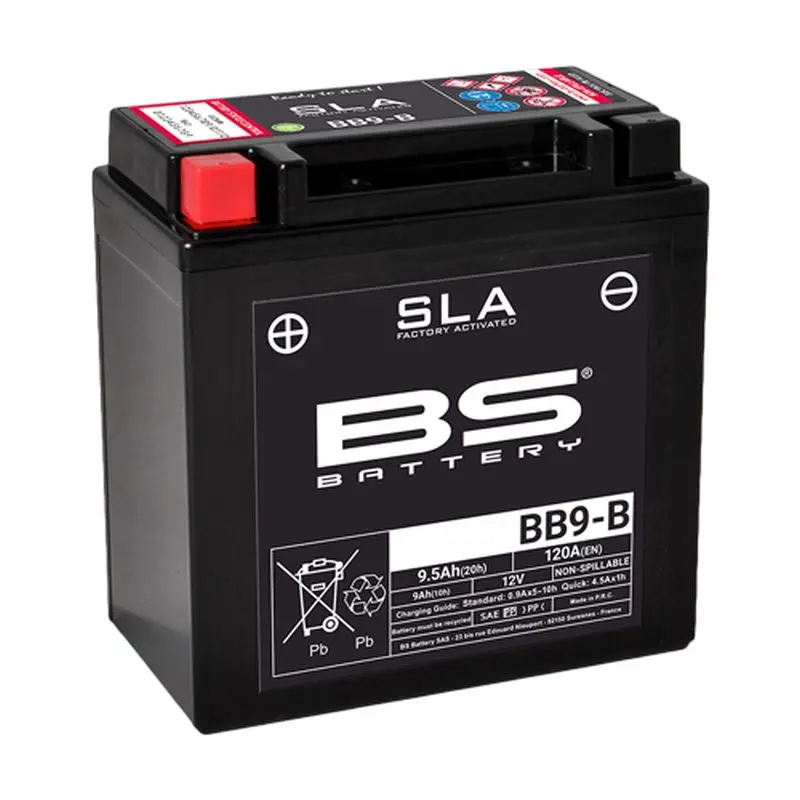 BS akumulátor BB9-B (FA) 12V (YB9-B) 9AH 135X75X139 bezúdržbový - zalitý (120A) (6) (BS akumulátor BB9-B (FA) 12V (YB9-B) 9AH 135X75X139 bezúdržbový)