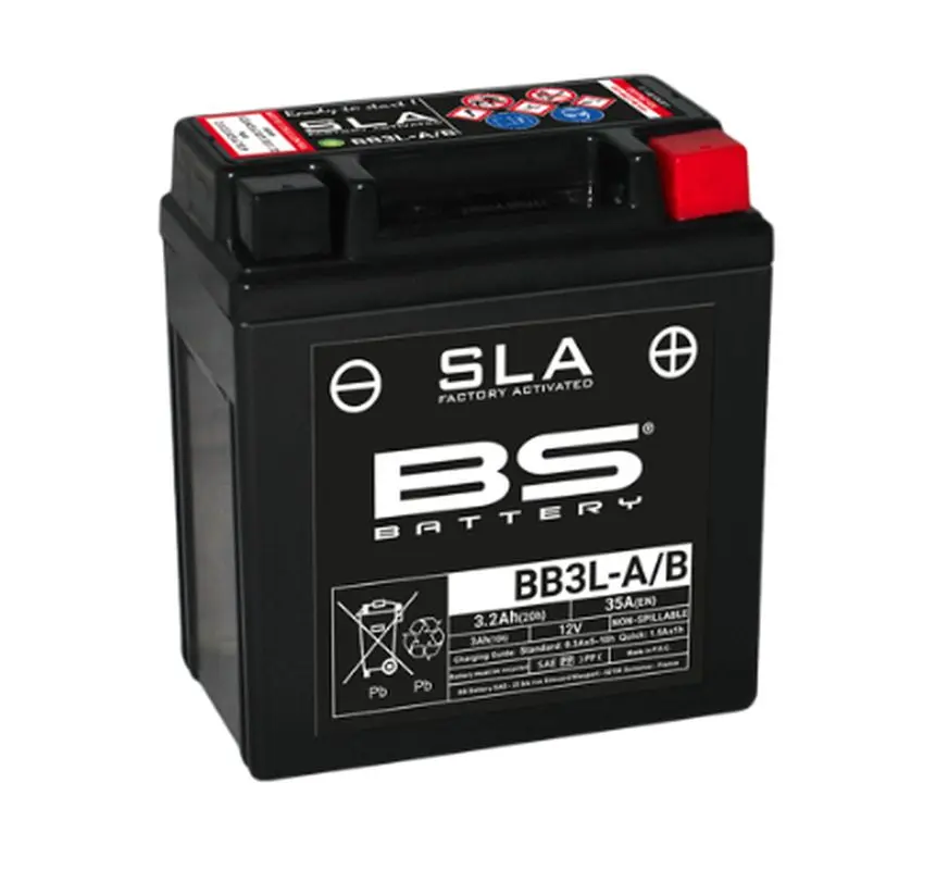 BS akumulátor BB3L-B (FA) (YB3L-B) 12V 3AH 98X56X110 bezúdržbový - zalitý (30A) (12) ( )