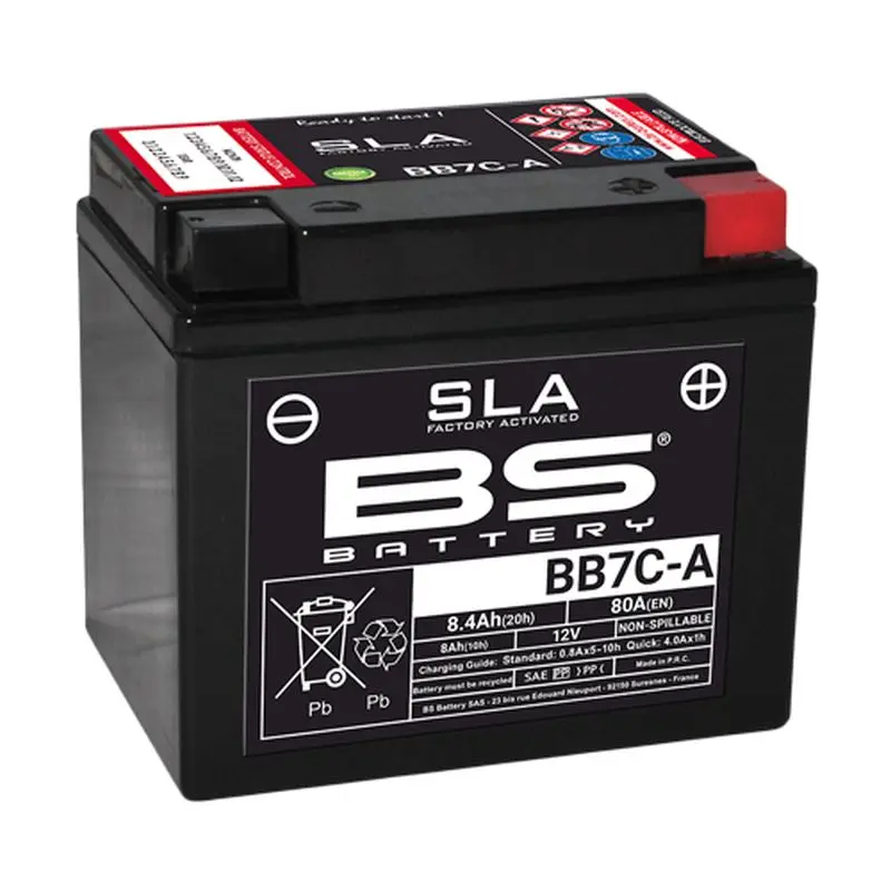 BS akumulátor BB7C-A (FA) (YB7C-A) 12V 8AH 129X89X114 bezúdržbový - zalitý (80A) (5) ( )