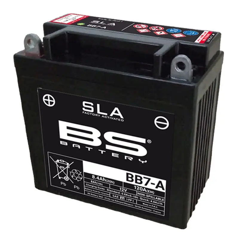 BS akumulátor BB7-A (FA) (YB7-A) 12V 8AH 135X75X133 bezúdržbový - zalitý (120A) (6) (BS akumulátor BB7-A (FA) (YB7-A) 12V 8AH 135X75X133 bezúdržbový)