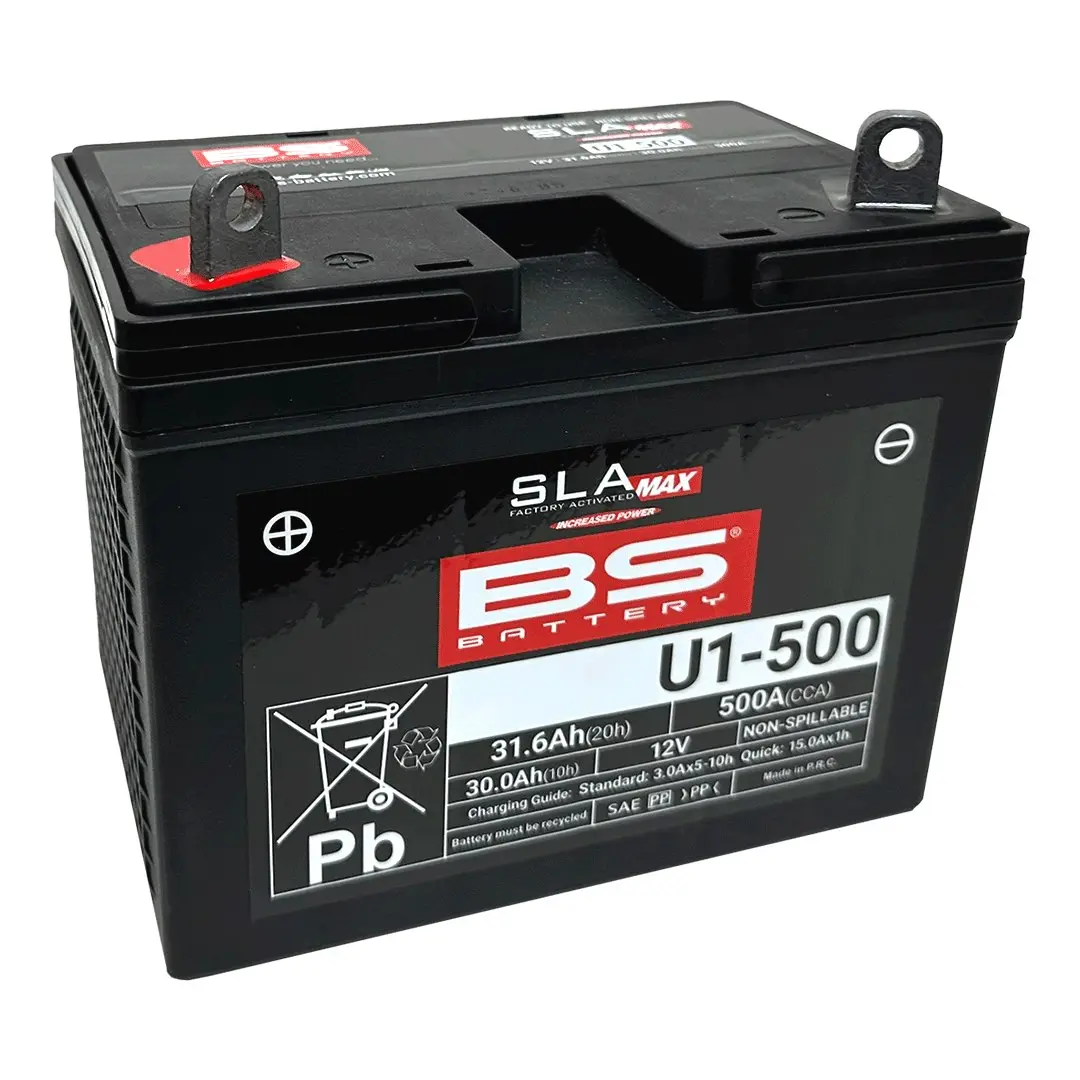 BS akumulátor U1-500 MAX (FA) 12V 30AH 195X125X176 bezúdržbový - zalitý (zvýšený startovací proud) (500A) ATV / UTV POLARIS / YAMAHA (1) (BS)
