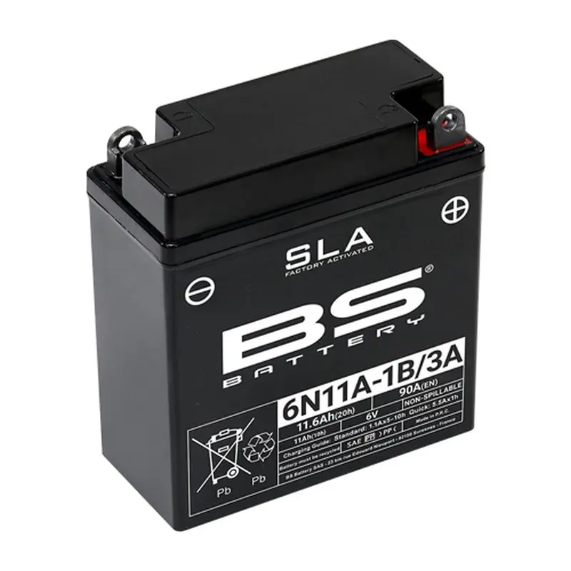 BS akumulátor 6N11A-1B/3A (FA) 6V 11AH 121X58X130 bezúdržbový - zalitý (90A) (10) ( )