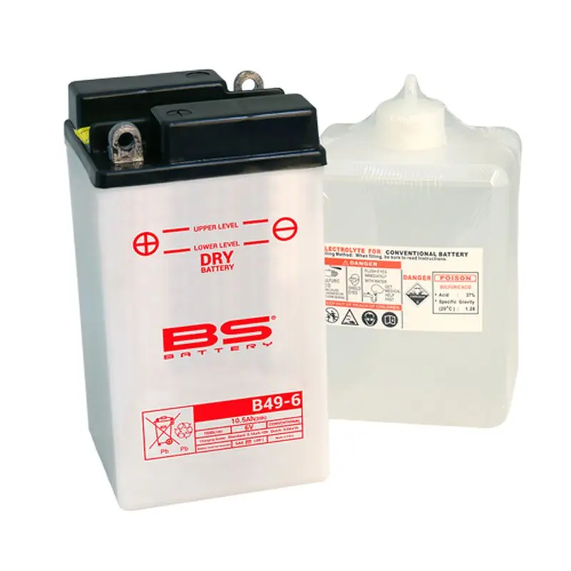 BS akumulátor B49-6 6V 8AH 91X83X160 obsluhovaný - elektrolyt zvlášť UE48 (4) ( )