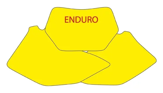 BLACKBIRD sada samolepek (dýhy) pod startovní číslo YAMAHA WR 250F 07-14, WR 450F 07-11 (BLACKBIRD sada samolepek (dýhy) pod startovní číslo YAMAHA)