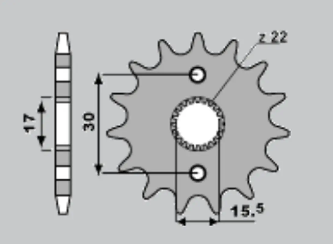 CHT řetězové kolo přední 332 14 (A4250273140) HONDA CR 80/85 (CHT řetězové kolo přední 332 14 (A4250273140) HONDA CR 80/85)