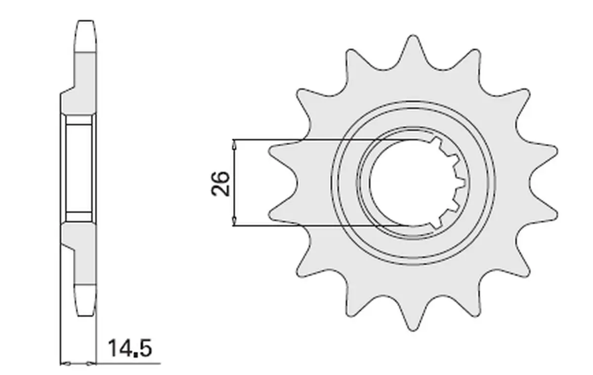 CHT řetězové kolo přední 335 15 HONDA CBX 1000 Z (79-80) (SC03)(řetěz 630) (JTF335.15) (CHT řetězové kolo přední 335 15 HONDA CBX 1000 Z (79-80))