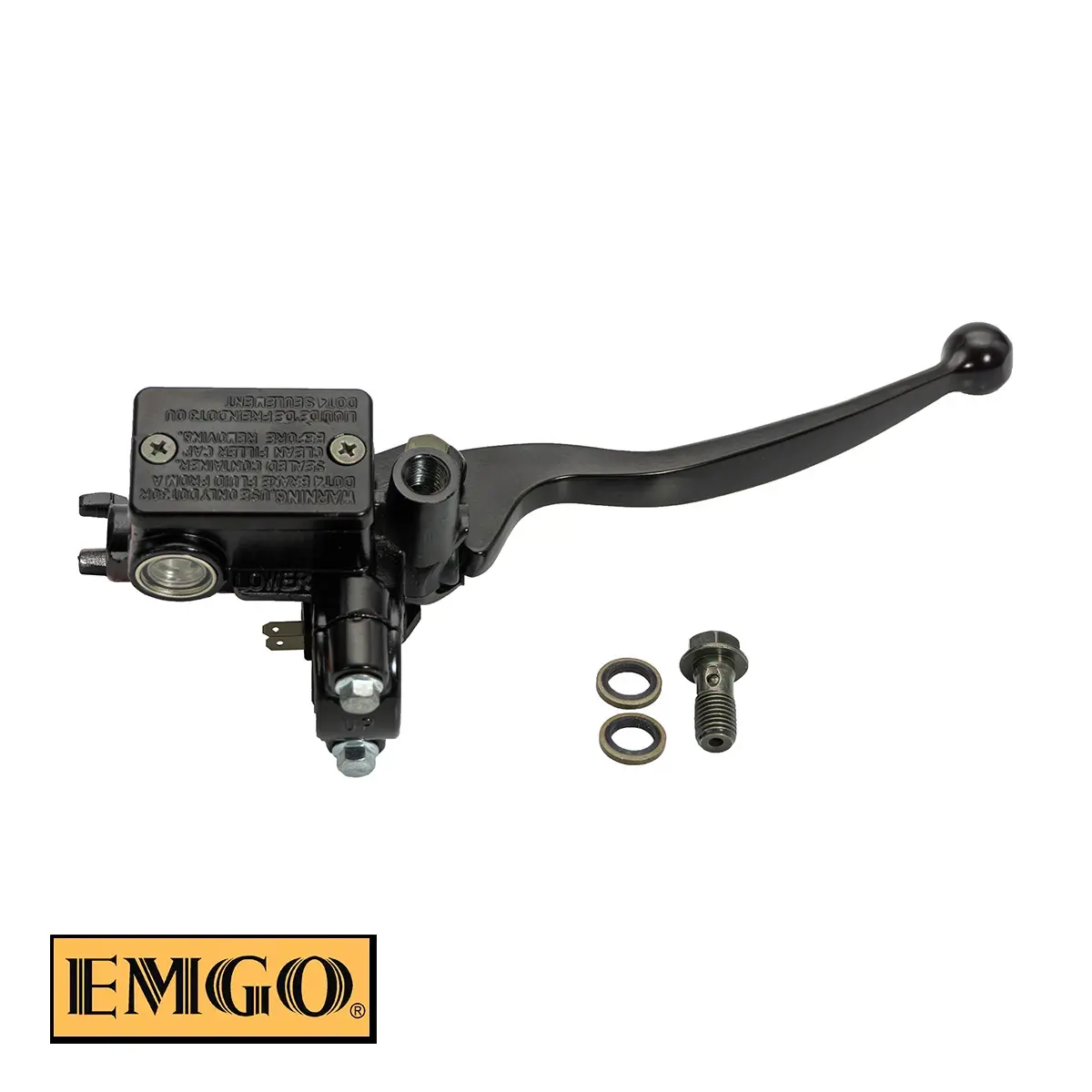 EMGO pumpa přední brzdy kompletní (13mm) s upevněním zrcátka HONDA CBR 125, XR 125 L, NXR 125, XR 250, CTX 200, CBX 250 TWISTER, CB 300 F 15-18, CBR