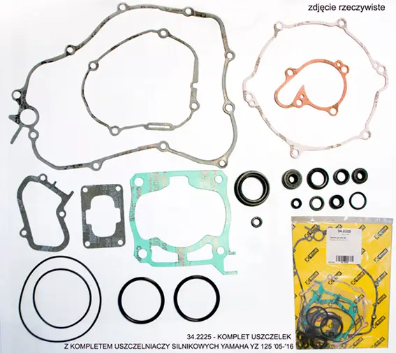 PROX kompletní sada těsnění včetně kompletního těsnění motoru YAMAHA YZ 125 05-21 (PROX kompletní sada těsnění včetně kompletního těsnění motoru)