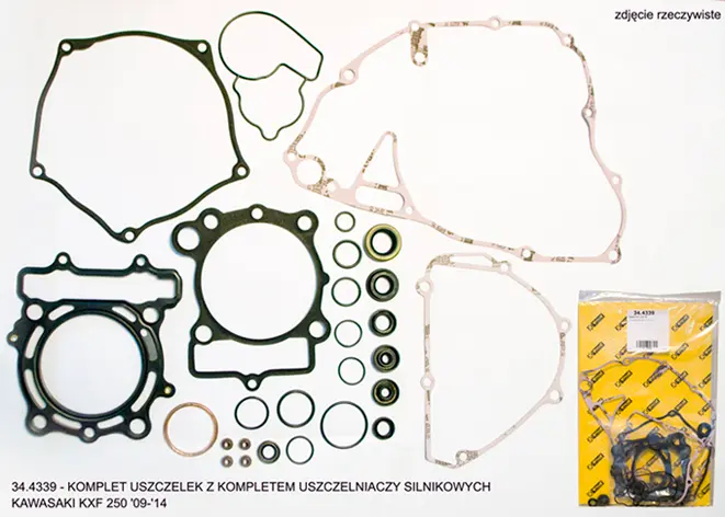 PROX kompletní sada těsnění včetně kompletního těsnění motoru KAWASAKI KXF 250 09-16 (PROX kompletní sada těsnění včetně kompletního těsnění motoru)