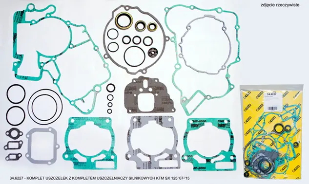 PROX kompletní sada těsnění včetně kompletního těsnění motoru KTM SX 125 07-15 (PROX kompletní sada těsnění včetně kompletního těsnění motoru KTM SX)