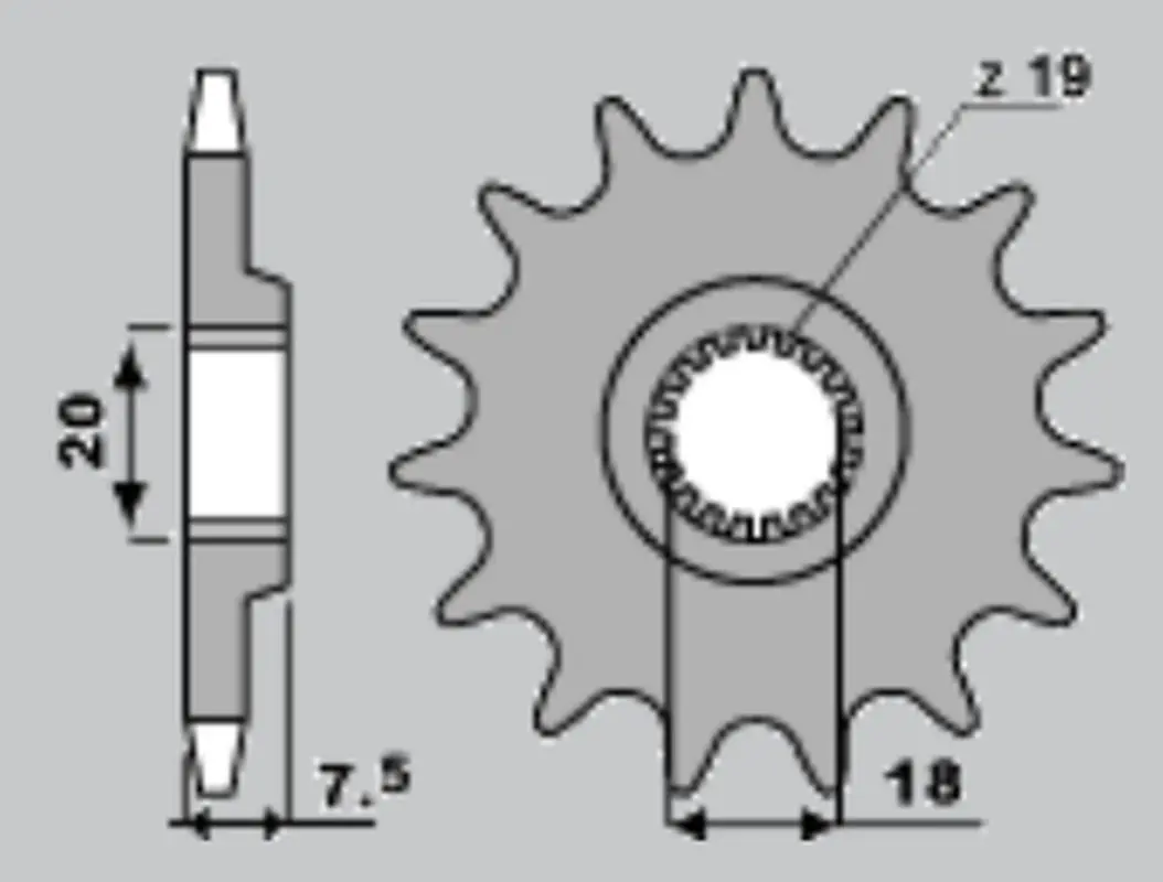 CHT řetězové kolo přední 340 13 HONDA CR 125 87-03 (JTF326.13) (CHT řetězové kolo přední 340 13 HONDA CR 125 87-03 (JTF326.13))