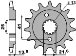 PBR řetězové kolo přední 346 15 18NC (MADE IN ITALY) ( )