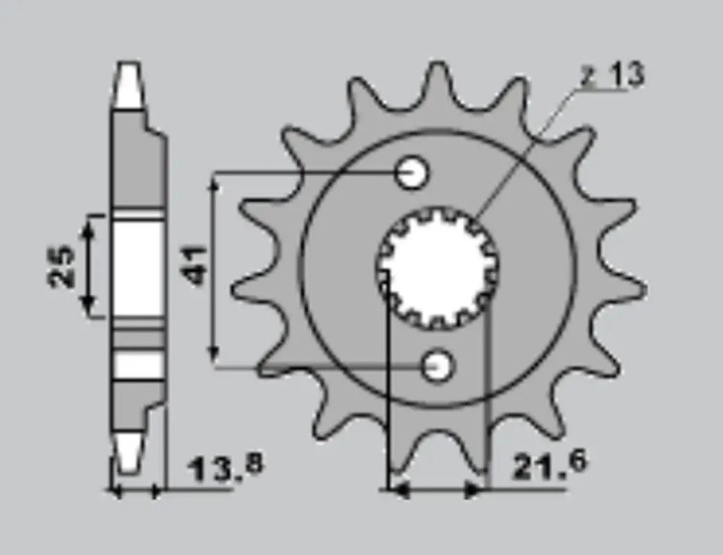 CHT řetězové kolo přední 346 16 HONDA VT 600C '90-'04, XRV 650 (CHT řetězové kolo přední 346 16 HONDA VT 600C '90-'04, XRV 650)