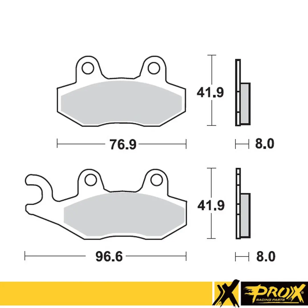 PROX brzdové destičky KH135 / KH214 YAMAHA YZ 125/250 90-97 přední (PROX brzdové destičky KH135 / KH214 YAMAHA YZ 125/250 90-97 přední)