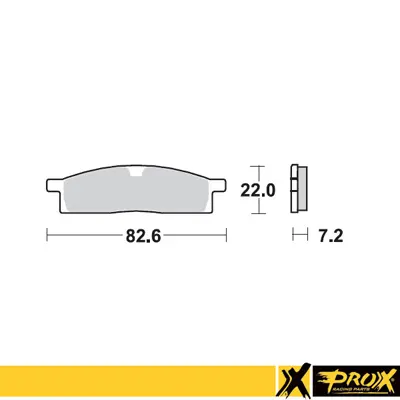 PROX brzdové destičky KH119 YAMAHA YZ 80/85 93-19, YZ 65 19-20, TTR 125 00-18 přední (PROX brzdové destičky KH119 YAMAHA YZ 80/85 93-19, YZ 65 19-20,)