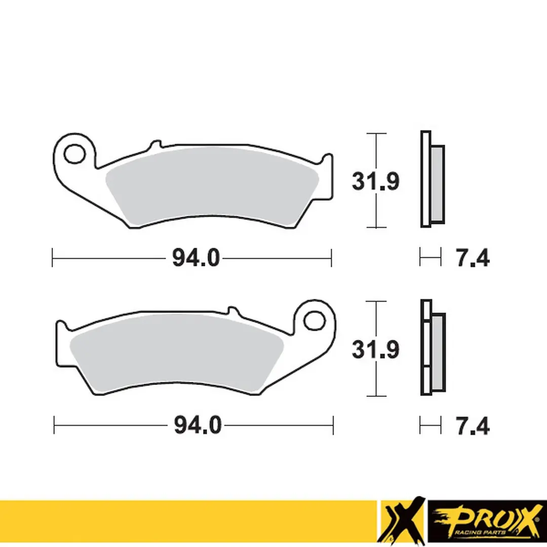 PROX brzdové destičky KH125 HONDA CR125/250/500 87-94 přední (PROX brzdové destičky KH125 HONDA CR125/250/500 87-94 přední)