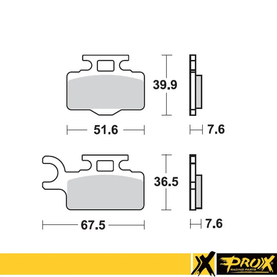 PROX brzdové destičky KH302 KAWASAKI KX 65 00-20, SUZUKI RM 65 03-05 přední (PROX brzdové destičky KH302 KAWASAKI KX 65 00-20, SUZUKI RM 65 03-05)