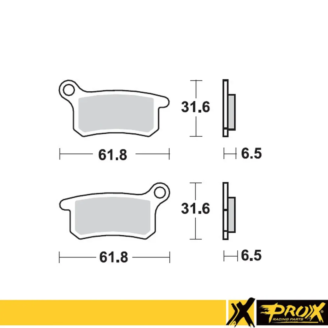 PROX brzdové destičky KH357 KTM SX 65 02-22 , SX 85 03-11 přední/zadní ( )