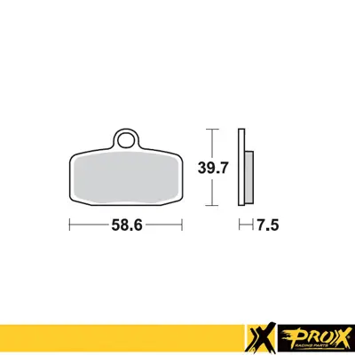 PROX brzdové destičky KH612 KTM SX 85 12-20, FREERIDE 250R 14-17, 350 12-17 přední (PROX brzdové destičky KH612 KTM SX 85 12-20, FREERIDE 250R 14-17,)