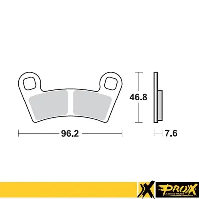 PROX brzdové destičky KH456 POLARIS 450/525 OUTLAW 08-11 přední (PROX brzdové destičky KH456 POLARIS 450/525 OUTLAW 08-11 přední)