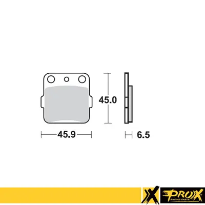 PROX brzdové destičky KH84 / KH84/3 HONDA CR 80/85 86-07, CRF 150R 07-09 přední, YAMAHA YZ 80/85 93-19, YZ 65 19-20 zadní (PROX brzdové destičky KH84)