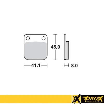PROX brzdové destičky KH54 KAWASAKI KX 65 00-20, SUZUKI RM 65 03-05 zadní (PROX brzdové destičky KH54 KAWASAKI KX 65 00-20, SUZUKI RM 65 03-05 zadní)