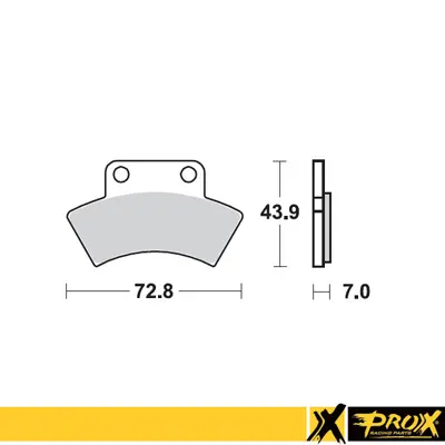 PROX brzdové destičky KH232 POLARIS SCRAMBLER / SPORTSMAN 400 94-97 zadní (PROX brzdové destičky KH232 POLARIS SCRAMBLER / SPORTSMAN 400 94-97 zadní)