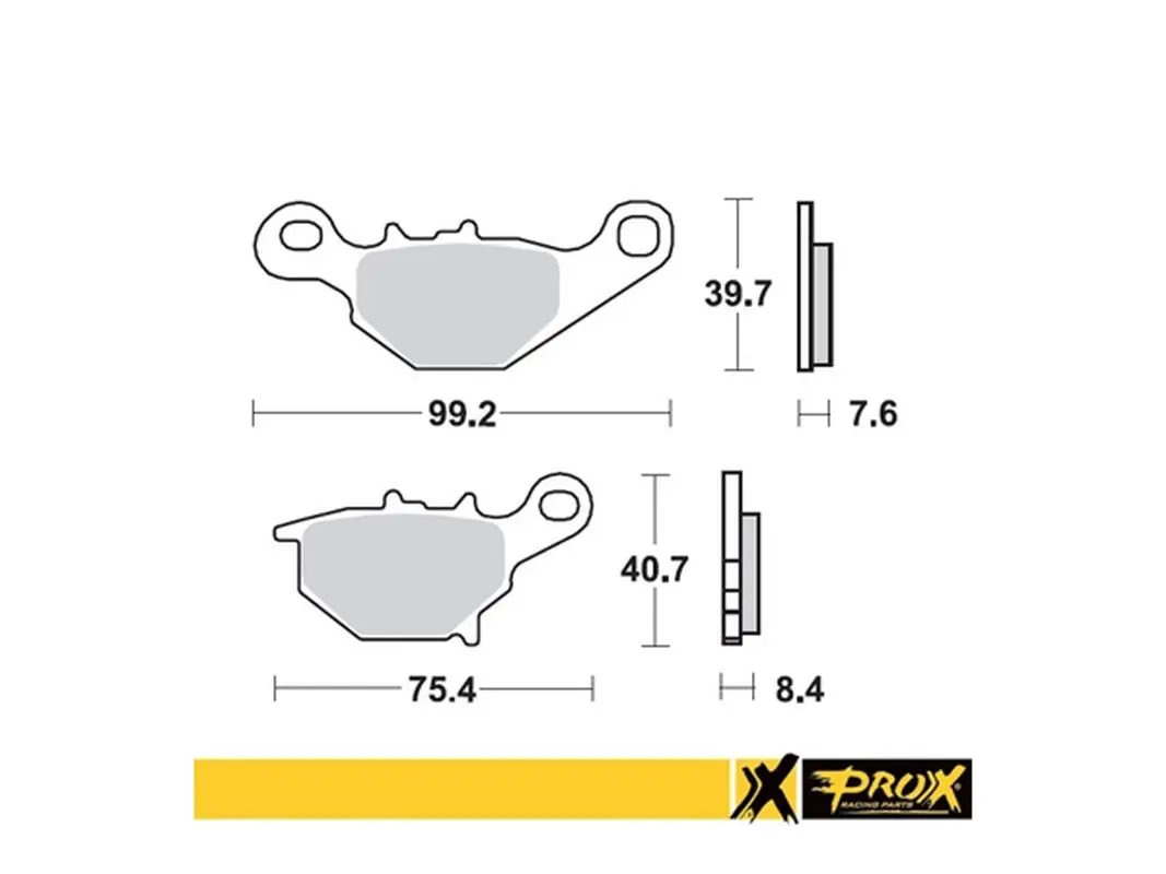 PROX brzdové destičky KH401 SUZUKI RM 85 05-22 zadní (PROX brzdové destičky KH401 SUZUKI RM 85 05-22 zadní)