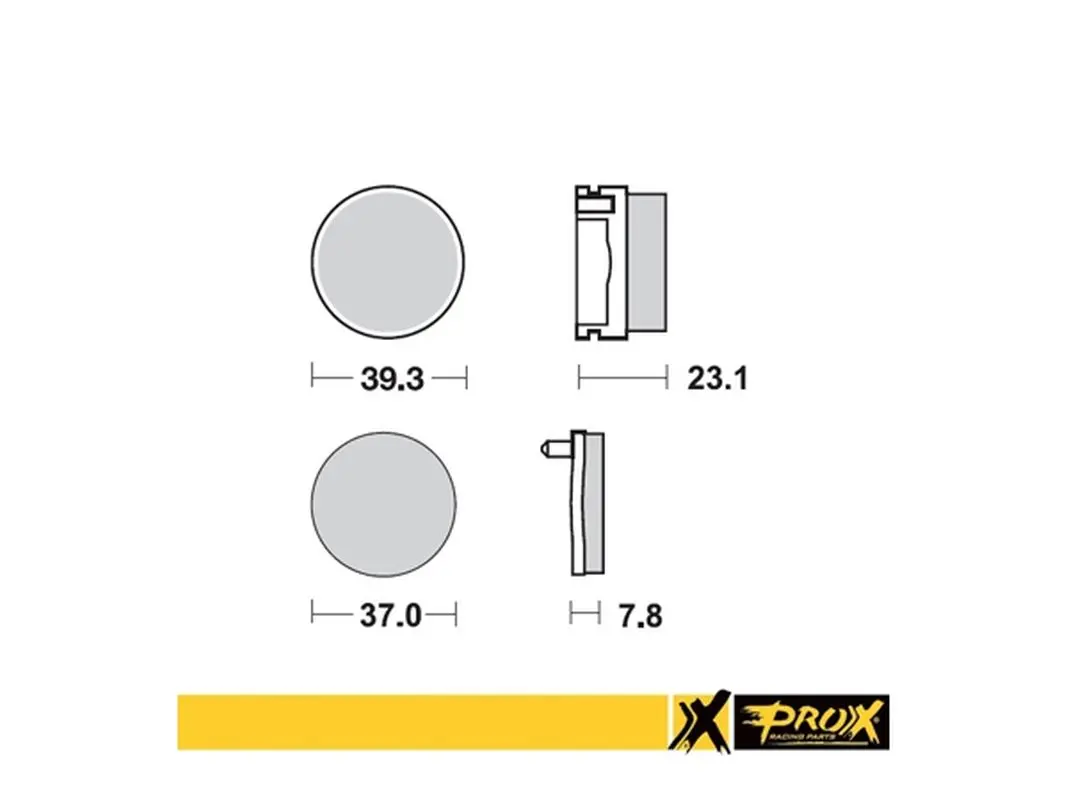 PROX brzdové destičky KH155 YAMAHA YFS 200 BLASTER 91-02 zadní (PROX brzdové destičky KH155 YAMAHA YFS 200 BLASTER 91-02 zadní)